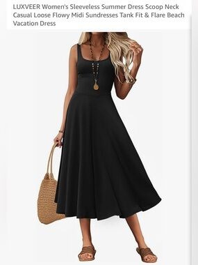 NWT! Luxveer Black Dress